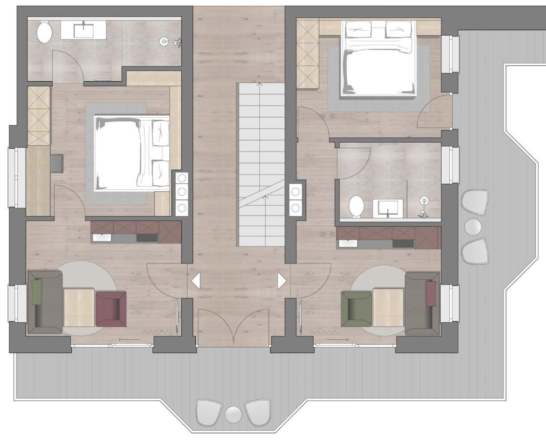 Apartment mit Blick auf die Berge