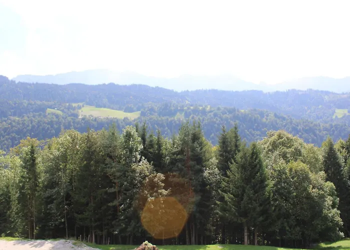 Pfeiffer Alm am Sonnenhang mit Blick auf die Zugspitze